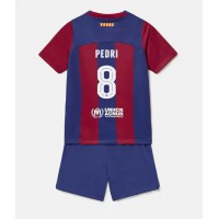Barcelona Pedri Gonzalez #8 Replica Home Minikit 2023-24 Short Sleeve (+ pants)